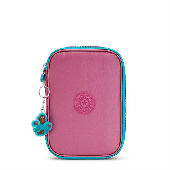 Kipling 100 Pens Metallic Case Tassen Roze | België 1182SG